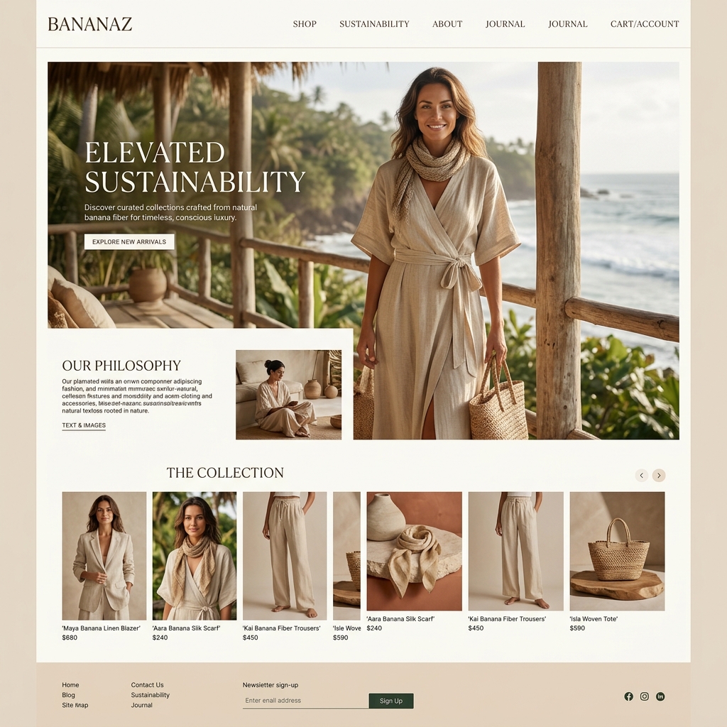 Bananaz Banana Fibre Eco Luxury Fashion